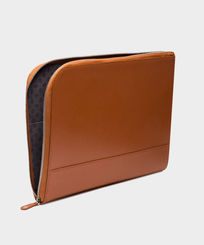 Todd Snyder Ettinger Capra Large Zip A4 Portfolio Pouch - Tan