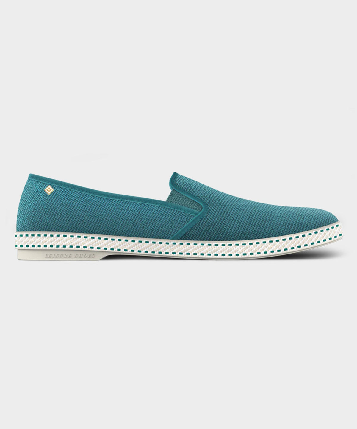 Todd Snyder Rivieras Classic Toile Espadrille - Aqua