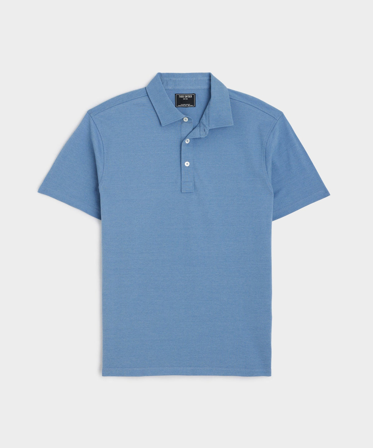 Todd Snyder Fine Pique Polo - Sail Blue