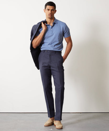 Todd Snyder Fine Pique Polo - Sail Blue