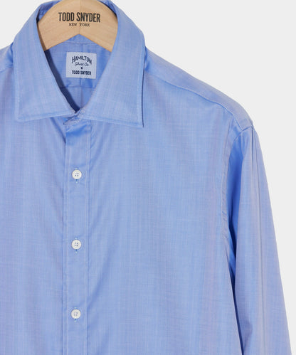 Todd Snyder Hamilton + Todd Snyder Cotton Oxford Spread Collar Dress Shirt - Blue