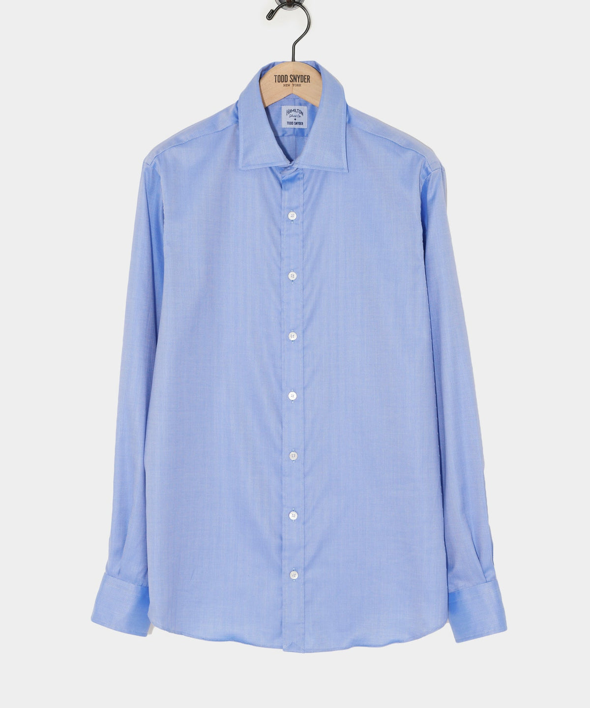Todd Snyder Hamilton + Todd Snyder Cotton Oxford Spread Collar Dress Shirt - Blue