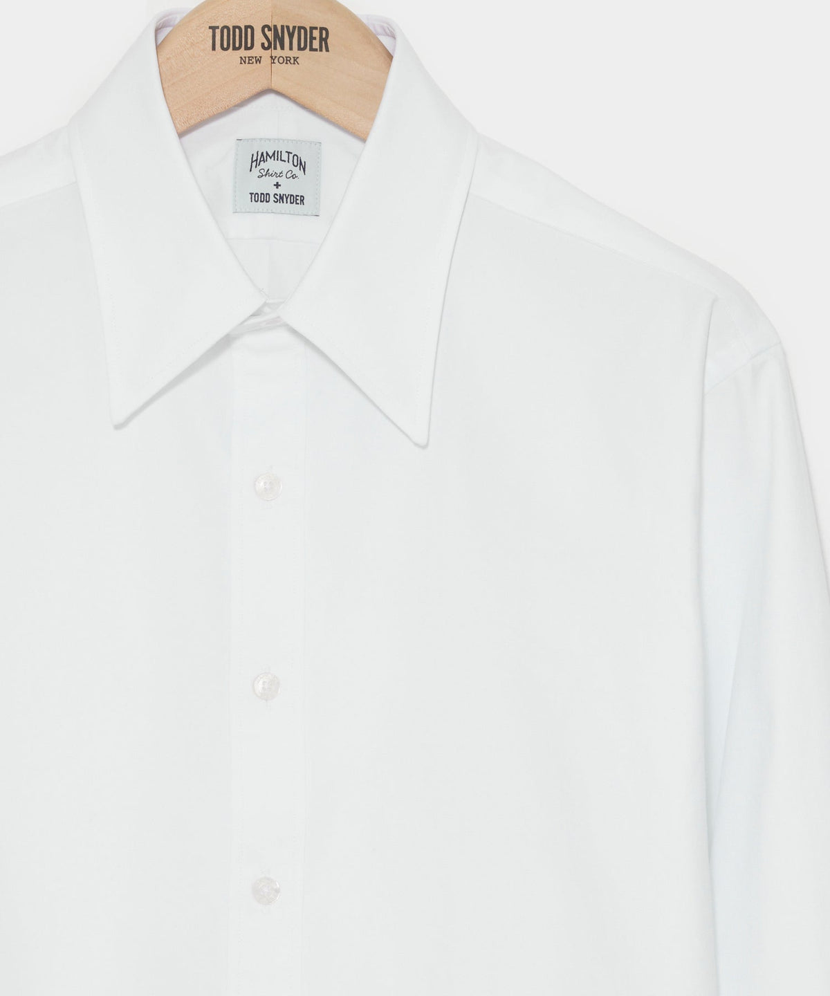 Todd Snyder Hamilton + Todd Snyder Long Point Collar Shirt - White