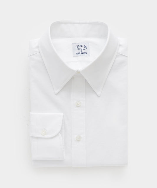 Todd Snyder Hamilton + Todd Snyder Long Point Collar Shirt - White