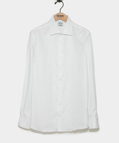 Todd Snyder Hamilton + Todd Snyder Cotton Oxford Spread Collar Dress Shirt - White