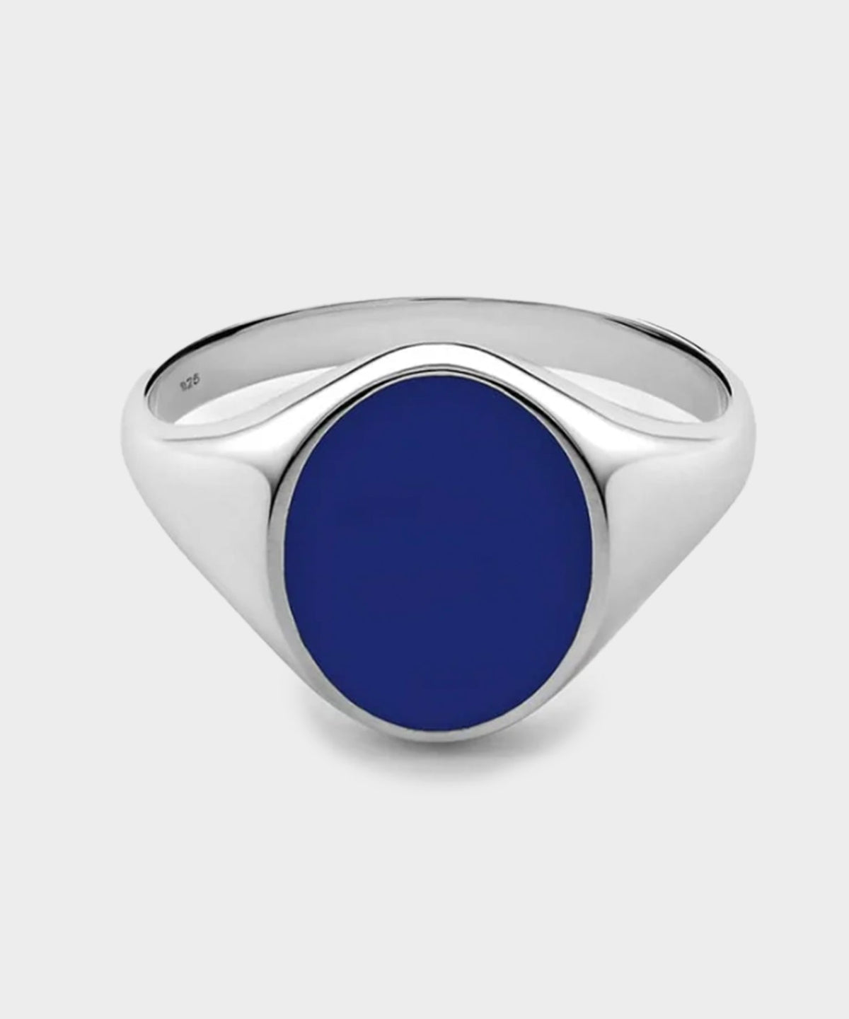 Todd Snyder Miansai Sterling Silver Heritage Ring with Enamel - Blue