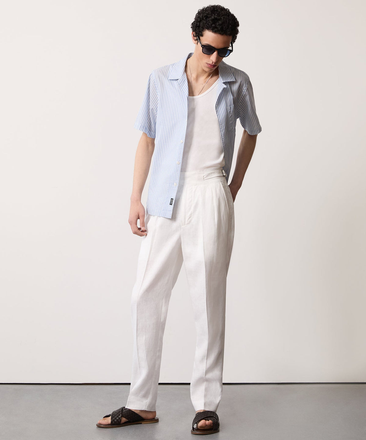 Todd Snyder Irish Linen Gurkha Trouser - White