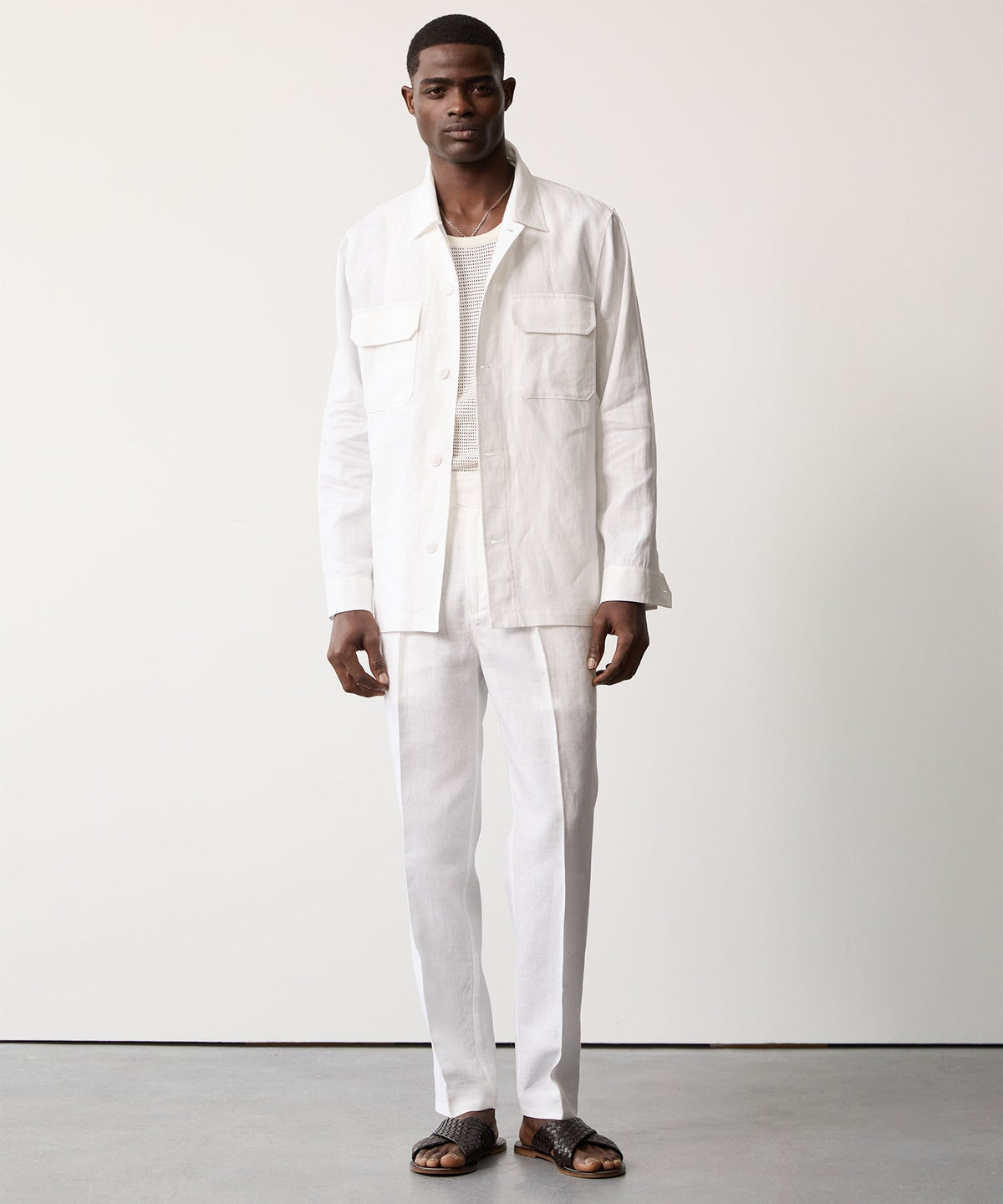 Todd Snyder Irish Linen Gurkha Trouser - White