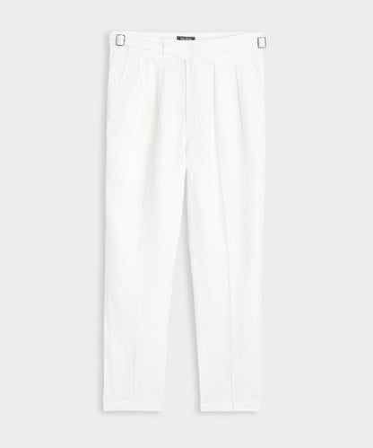 Todd Snyder Irish Linen Gurkha Trouser - White