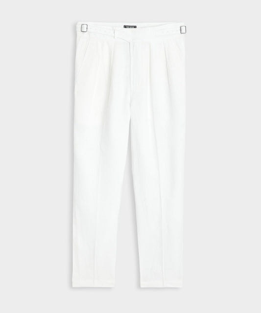 Todd Snyder Irish Linen Gurkha Trouser - White