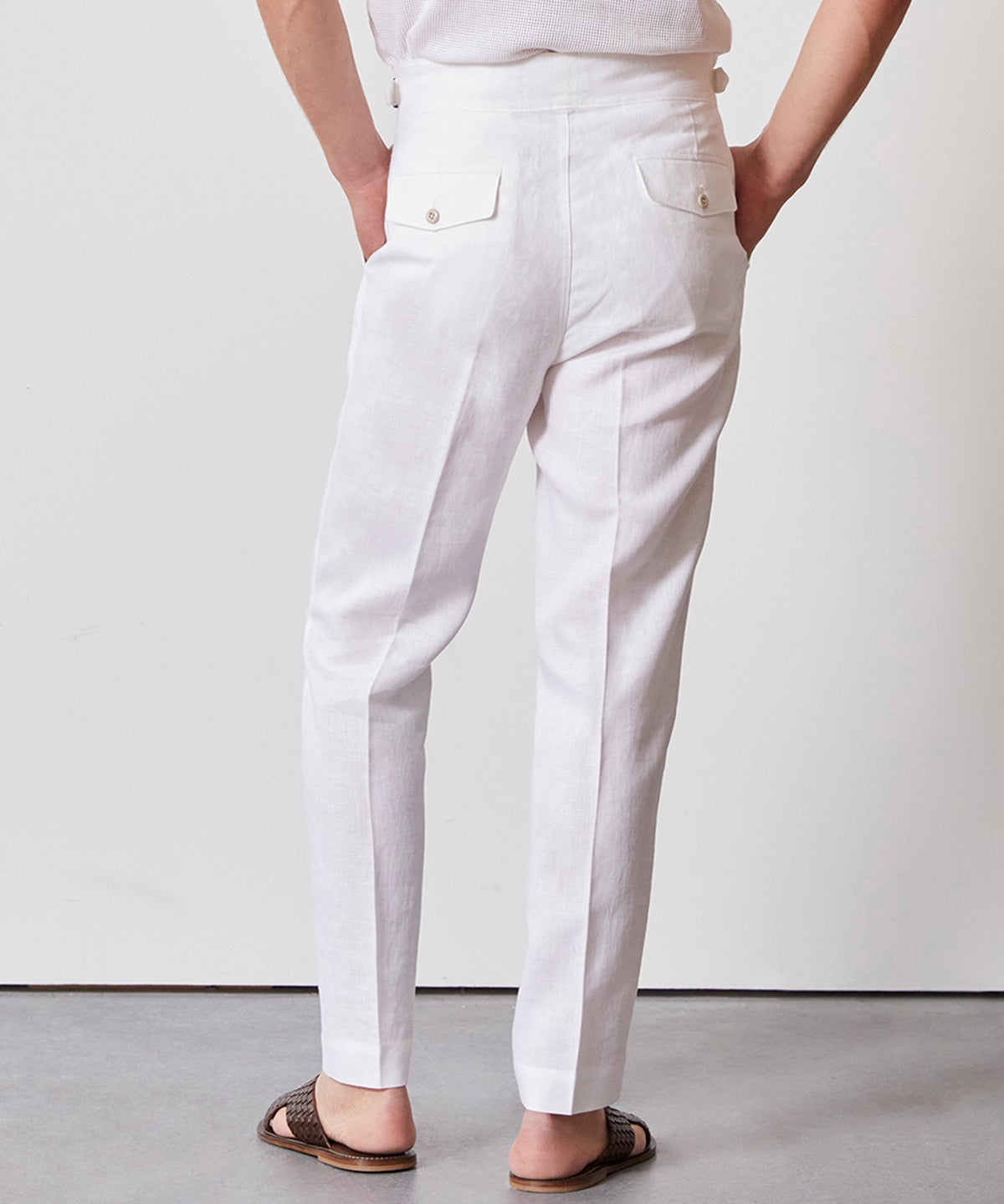 Todd Snyder Irish Linen Gurkha Trouser - White