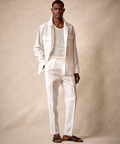 Todd Snyder Irish Linen Gurkha Trouser - White