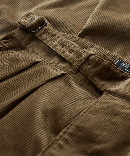Todd Snyder Italian Corduroy Gurkha Trouser - KHAKI