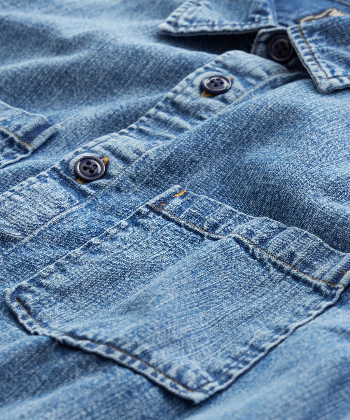 Todd Snyder Italian Denim Overshirt - Medium Indigo