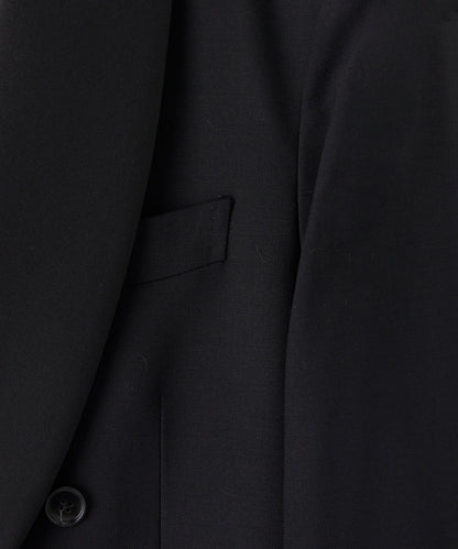 Todd Snyder Italian Wool Double-Breasted Shawl Tuxedo Jacket - Black