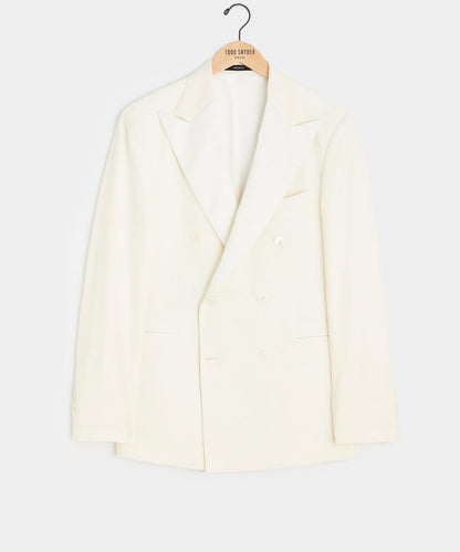 Todd Snyder Italian Wool Double-Breasted Tuxedo Jacket - Ivory