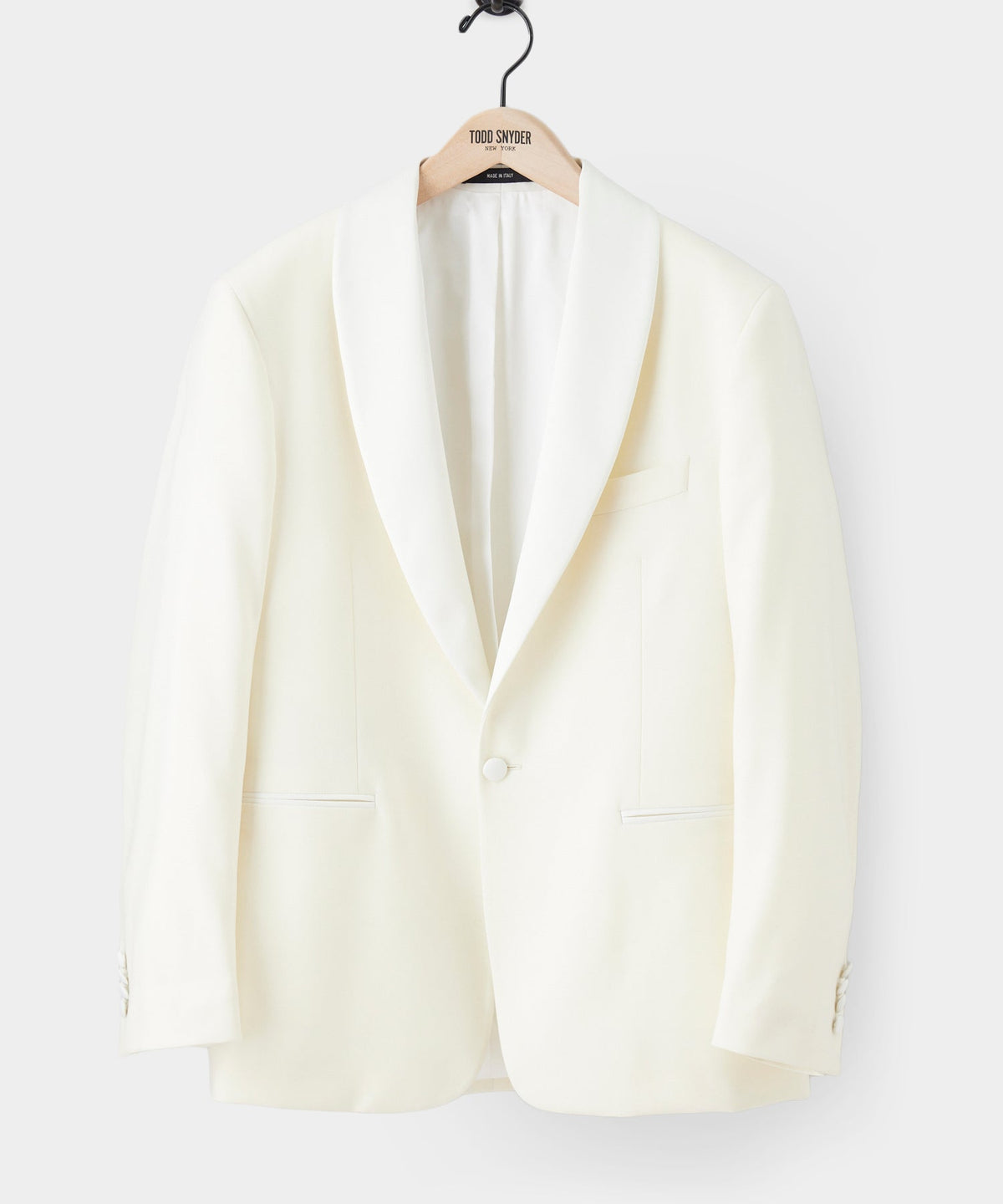 Todd Snyder Italian Wool Shawl Tuxedo Jacket - Ivory