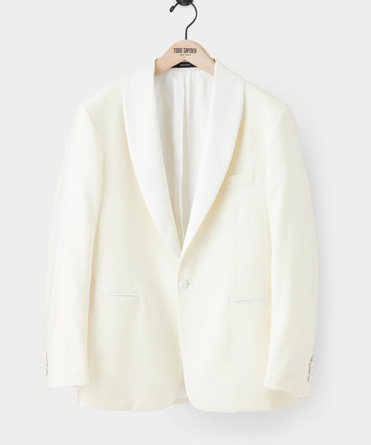 Todd Snyder Italian Wool Shawl Tuxedo Jacket - Ivory