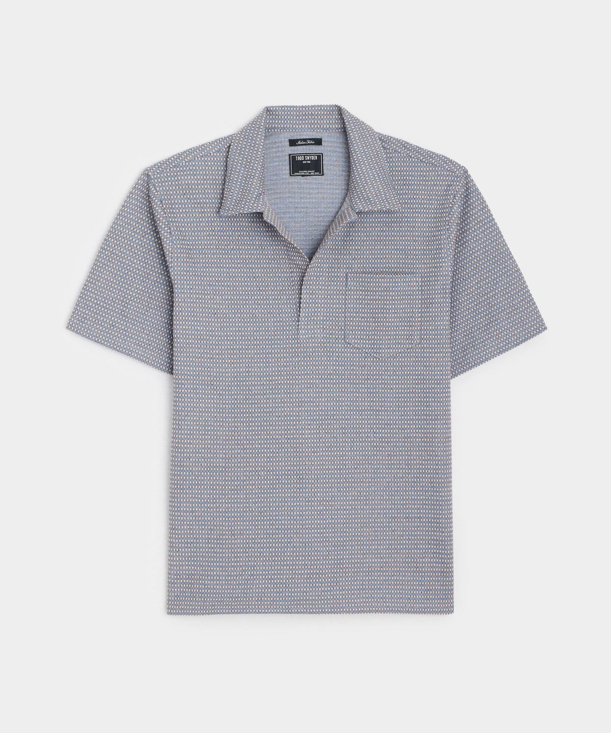 Todd Snyder Jacquard Montauk Polo - Sail Blue