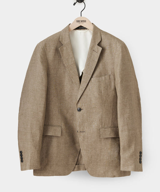 Todd Snyder Italian Linen Sutton Jacket - Safari Tan|SAND
