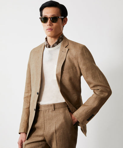 Todd Snyder Italian Linen Sutton Jacket - Safari Tan|SAND