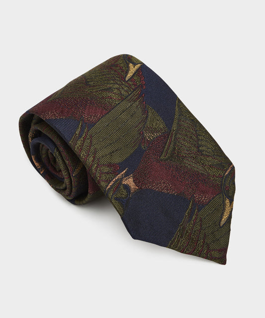 Todd Snyder Italian Mallard Tie - Navy