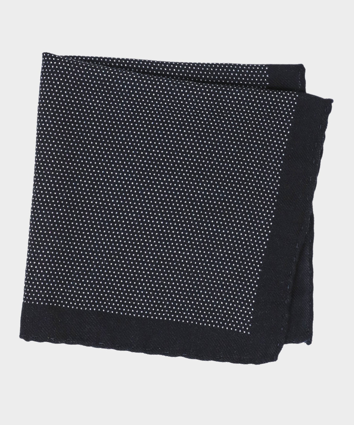 Todd Snyder Italian Micro Dot Pocket Square - Navy
