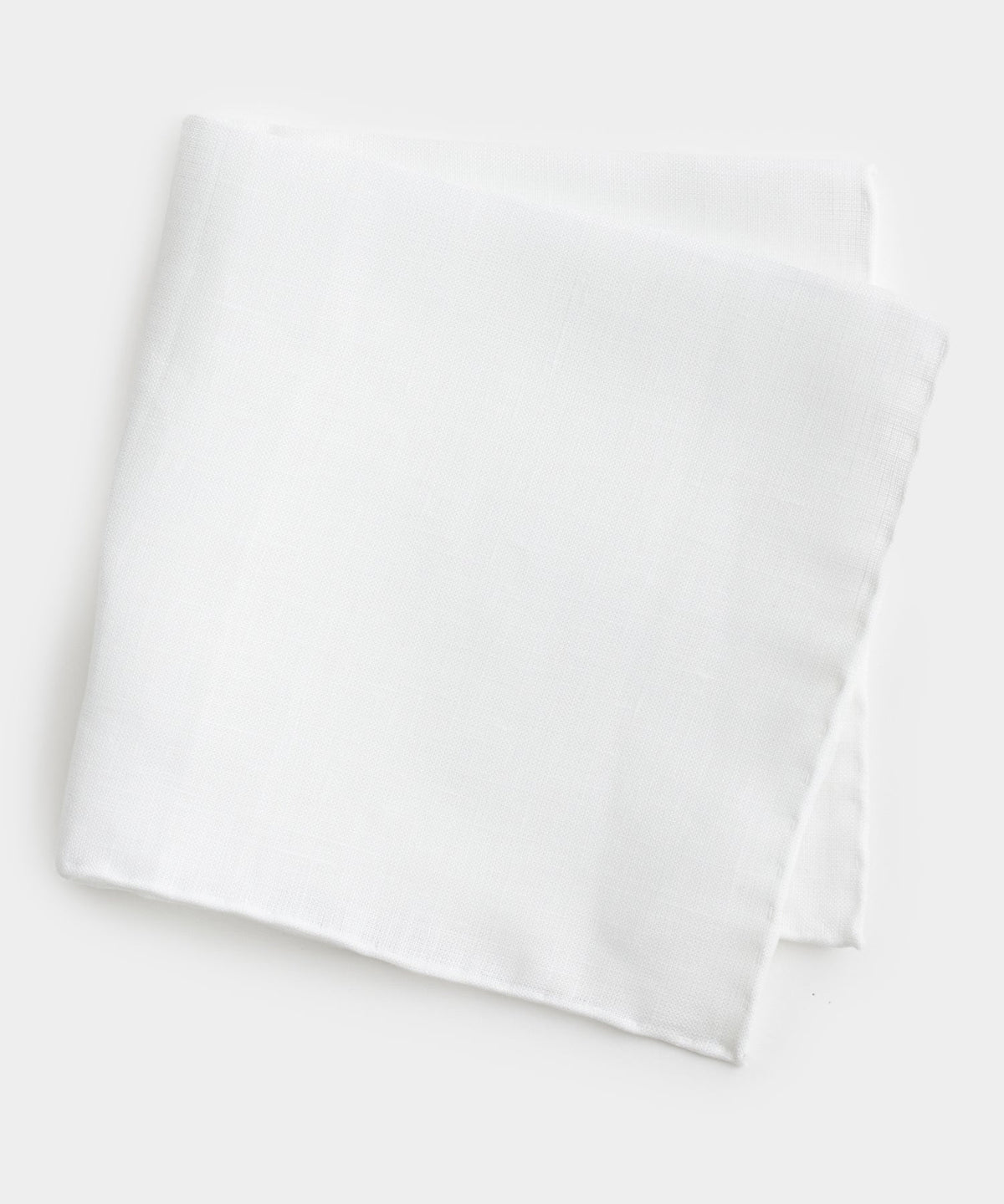 Todd Snyder Italian Linen Pocket Square - White
