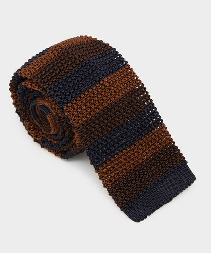 Todd Snyder Italian Silk Knit Tie - Brown