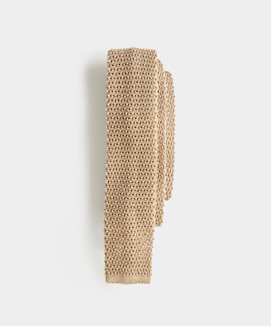 Todd Snyder Italian Silk Knit Tie - Khaki
