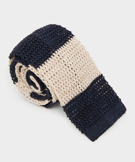 Todd Snyder Italian Silk Knit Tie - Navy