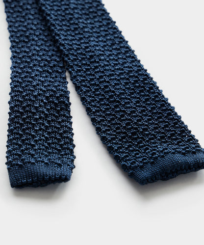 Todd Snyder Italian Silk Knit Tie - Navy
