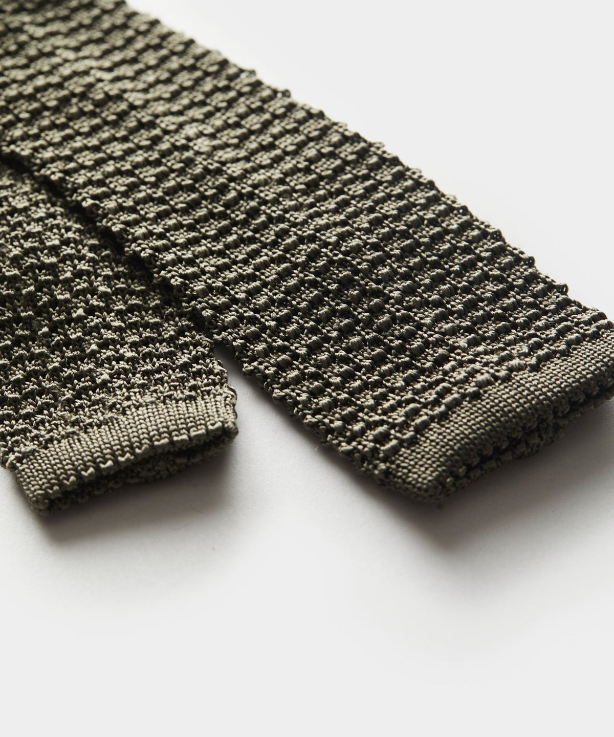 Todd Snyder Italian Silk Knit Tie - Olive