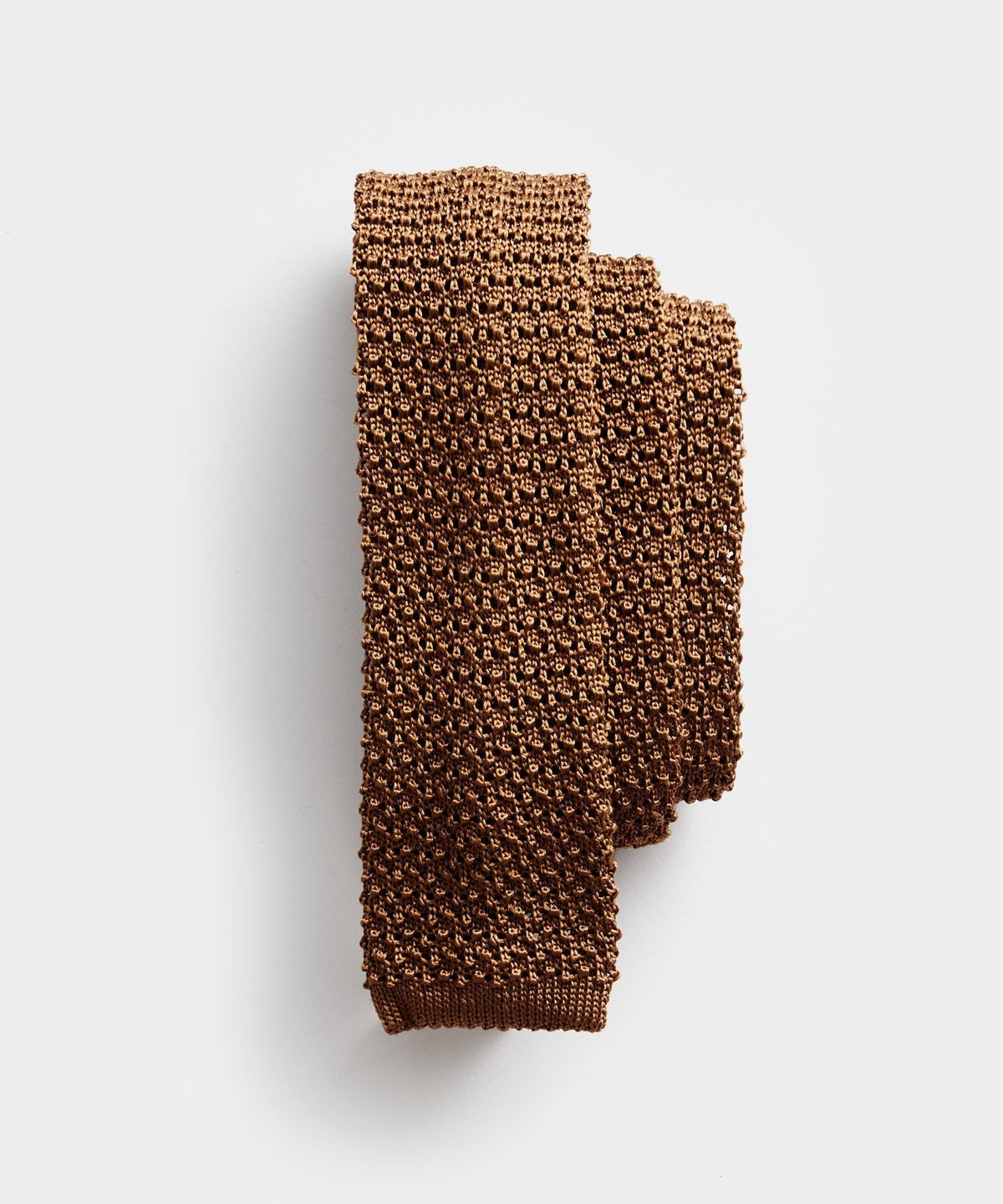 Todd Snyder Italian Silk Knit Tie - Tobacco