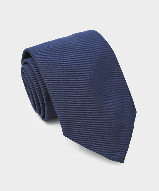 Todd Snyder Italian Silk-Cotton Tie - Navy