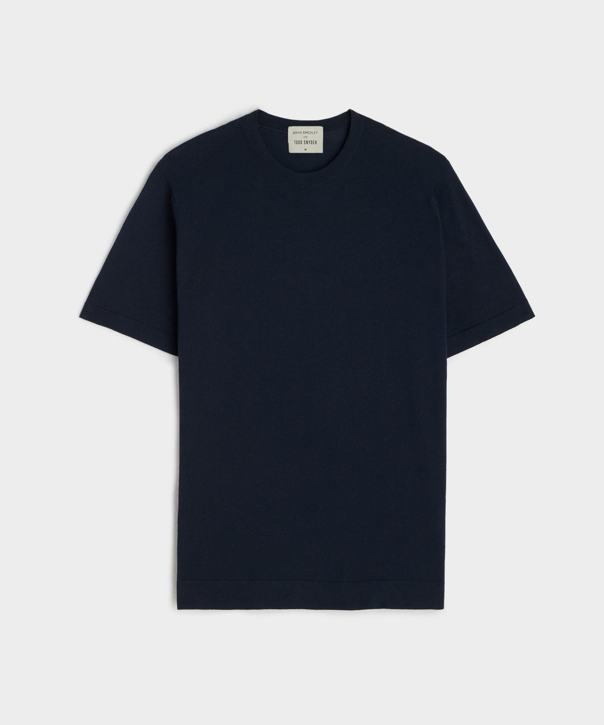 Todd Snyder John Smedley Lorca Short Sleeve Knit Shirt - Navy