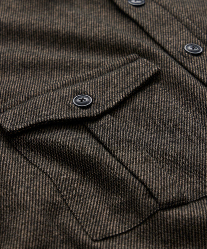Todd Snyder Knit Twill Utility Shirt - Black