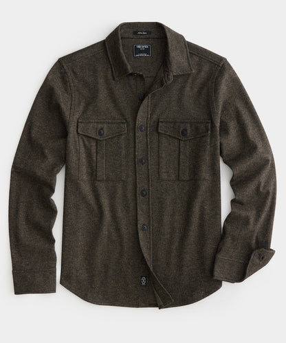 Todd Snyder Knit Twill Utility Shirt - Black