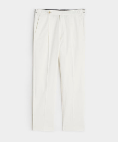 Todd Snyder Lightweight Cotton Side Tab Trouser - White