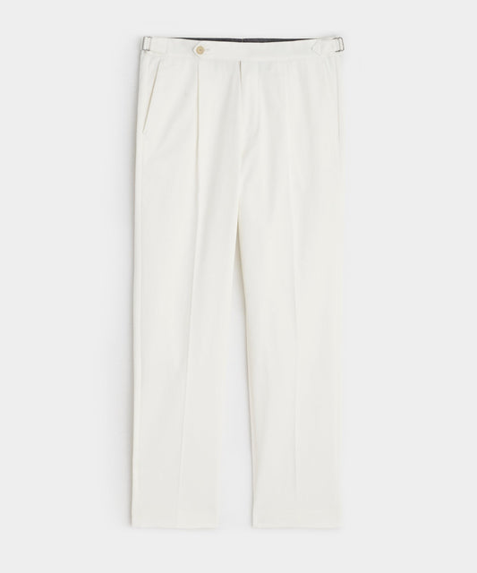 Todd Snyder Lightweight Cotton Side Tab Trouser - White