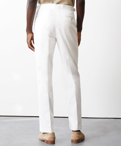 Todd Snyder Lightweight Cotton Side Tab Trouser - White