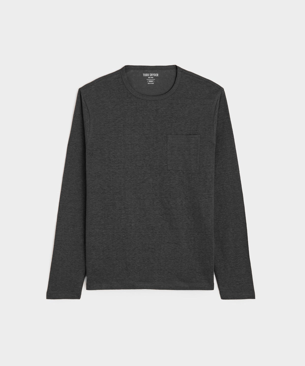 Todd Snyder Linen Jersey Pocket Tee - Faded Black