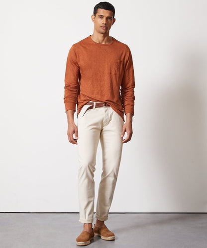 Todd Snyder Linen Jersey Pocket Tee - Gingersnap