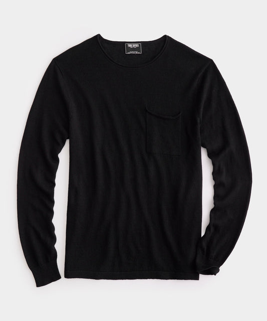 Todd Snyder Linen Shore Sweater - Black