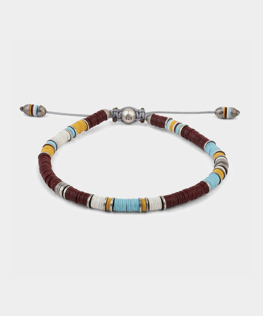 Todd Snyder Maor Boho Bracelet Burgundy Mix - Burgundy