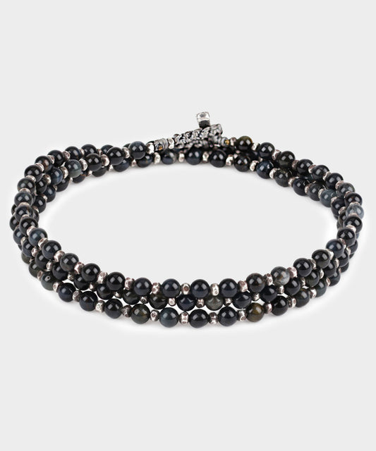 Todd Snyder Maor The Silver Agora Bracelet / Necklace - Navy