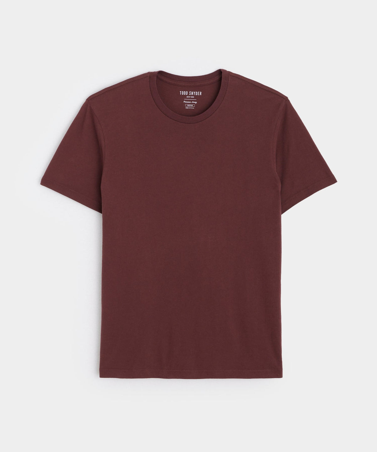 Todd Snyder Made in L.A. Premium Jersey Tee - Classic Burgundy