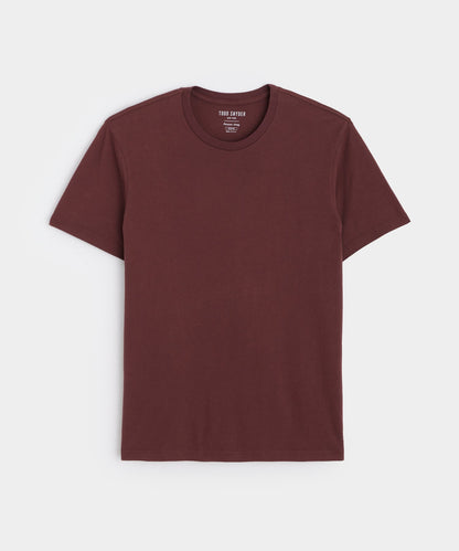 Todd Snyder Made in L.A. Premium Jersey Tee - Classic Burgundy