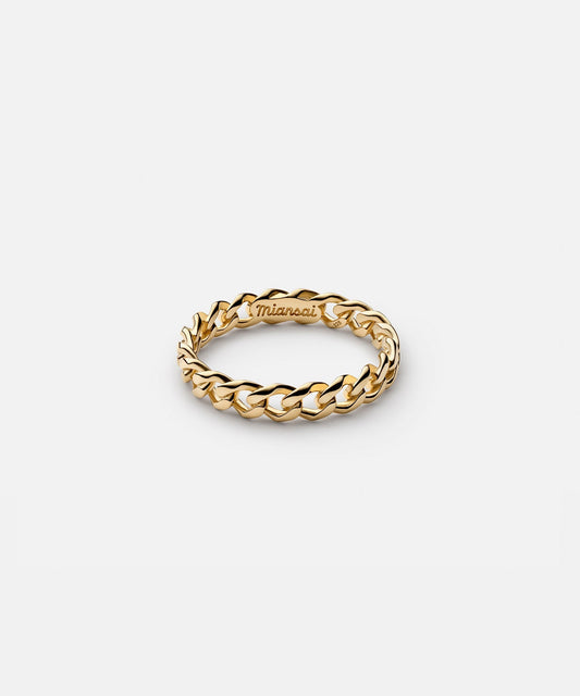 Todd Snyder Miansai Cuban Link Ring - Gold