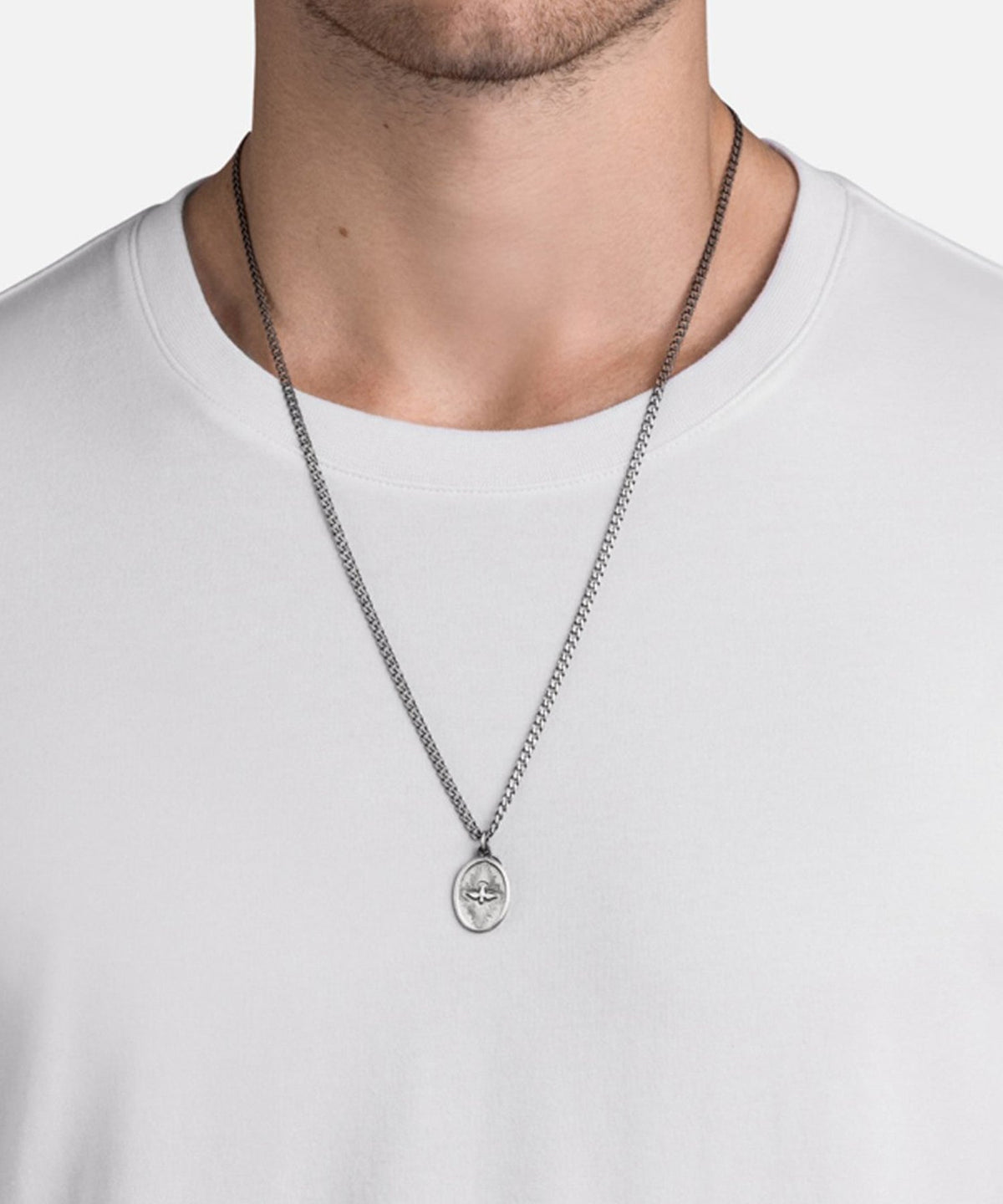 Todd Snyder Miansai Dove Pendant Necklace - Silver